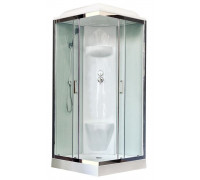 Душевая кабина Royal Bath RB 80HP6-WT-CH 80х80 см, с прозрачными стеклами