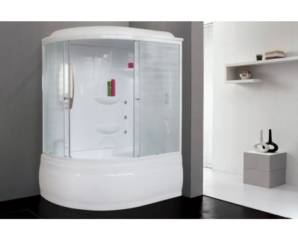 Душевая кабина Royal Bath RB 140ALP-C 140х95 см, с матовыми стеклами, правосторонняя