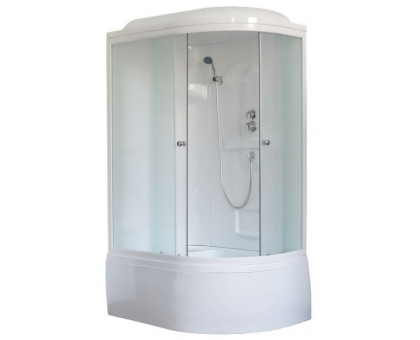 Душевая кабина Royal Bath RB 8120BK1-M 120х80 см, с матовыми стеклами, левосторонняя