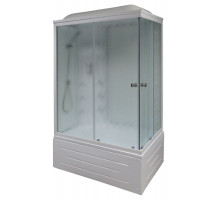 Душевая кабина Royal Bath RB 8100BP3-WC 100х80 см, с матовыми стеклами, левосторонняя