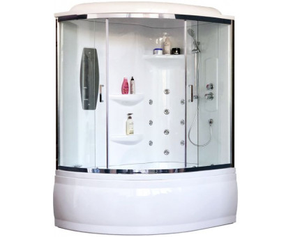 Душевая кабина Royal Bath RB 150ALP-T-CH 150х100 см, с прозрачными стеклами, правосторонняя