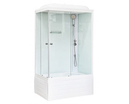 Душевая кабина Royal Bath RB 8100BP5-WT 100х80 см, с прозрачными стеклами , правосторонняя