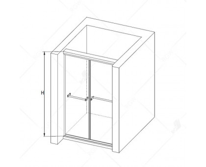 Душевая дверь RGW TO-10 200 см, прозрачное стекло