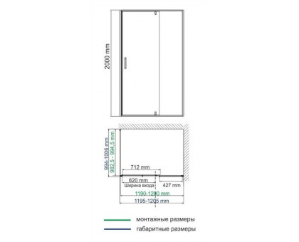 WasserKRAFT Elbe 74P10 Душевой уголок