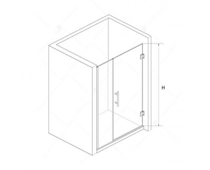 Душевая дверь RGW HO-012B 120 см, прозрачное стекло