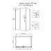 Душевое ограждение Grossman PR-120SQR серебро, 120х80 R, с раздвижными дверьми, прямоугольное