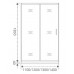 Душевое ограждение Good Door LATTE WTW-130-C-WE 130 см