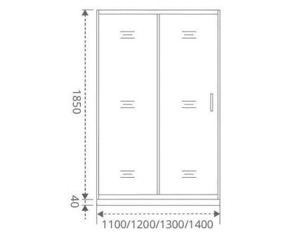 Душевое ограждение Good Door LATTE WTW-140-G-WE 140 см