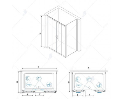 Душевой уголок RGW PA-41 (PA-11 + Z-050-2) 120x120, матовое стекло