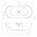Акриловая ванна ABBER AB9203-1.6 160х80 см отдельностоящая