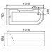 Ванна акриловая WeltWasser WW HB ALSTER 150/75 WT L 150х75х58, с гидромассажем, левосторонняя, белая